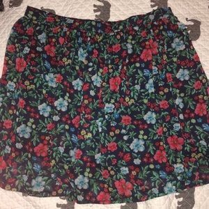 floral skirt